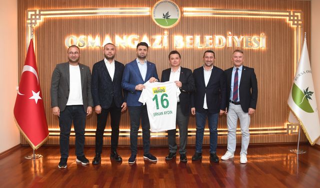 Başkan Aydın, Bursaspor Yönetimini ağırladı