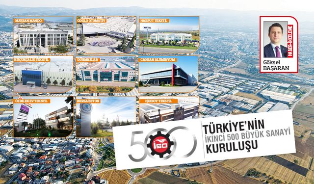 İSO İkinci 500’de Bursa ağırlığı