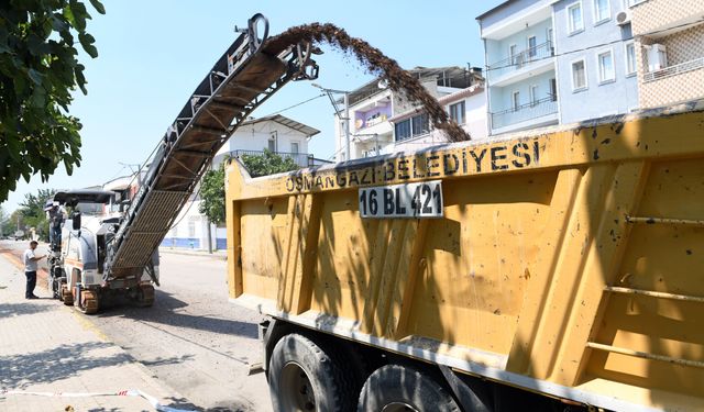 Osmangazi’de bir yol daha yenilendi