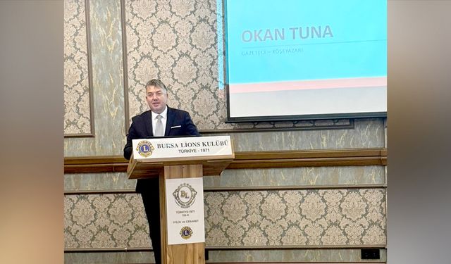 Okan Tuna Lions Kulübü’nün konuğu oldu