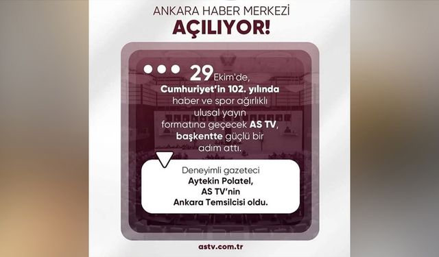 As Tv ulusala açılıyor