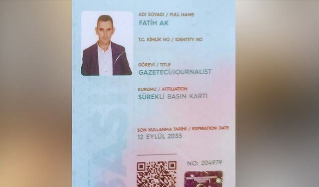 Fatih Ak sürekli basın kartı sahibi oldu