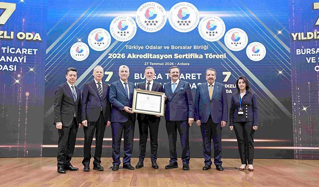 BTSO’nun hizmet kalitesine 7 yıldızlı tescil