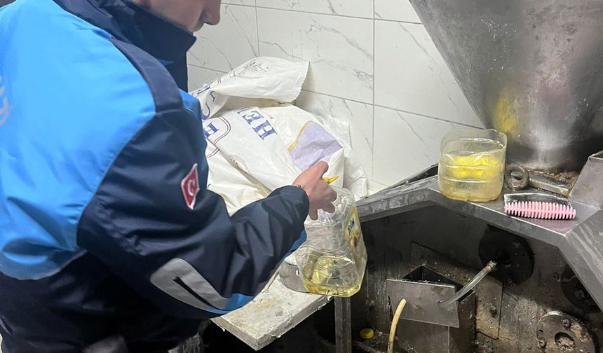 Zabıtadan merdiven altı imalathaneye baskın