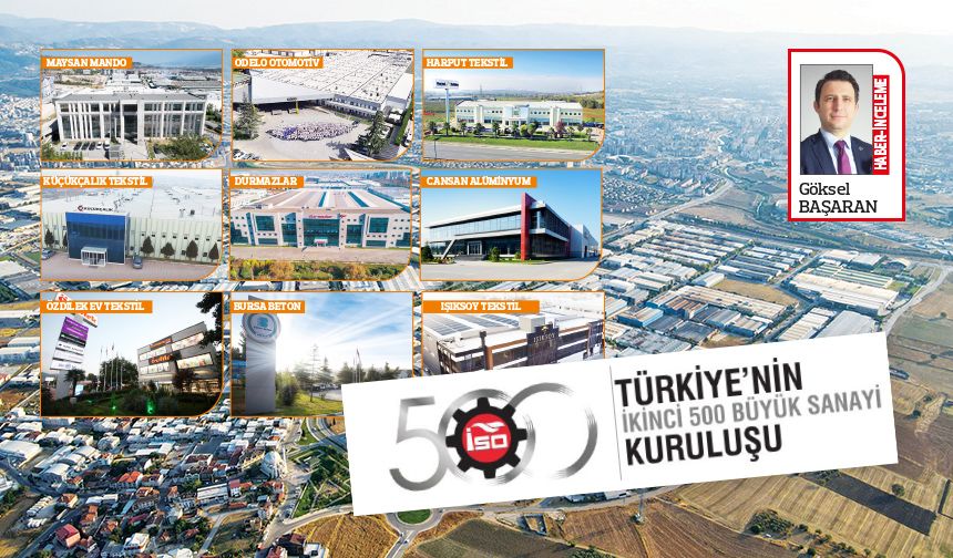 İSO İkinci 500’de Bursa ağırlığı