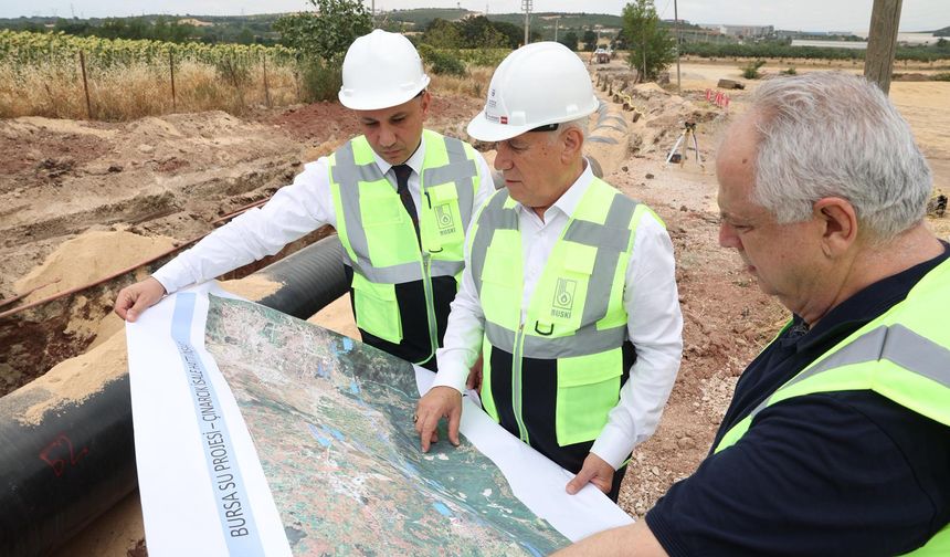 Çınarcık Barajı'nın suyu 1 Eylül'de Bursa'yla buluşuyor