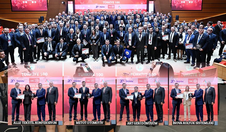 Bursa’dan 4 firma “Türkiye 100” listesinde