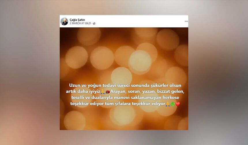 Çağla Şahin’in çocuğu kritik süreci atlattı