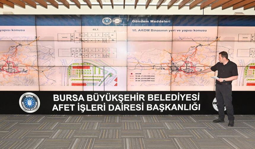 Bursa Büyükşehir’den afetlere karşı eylem planı